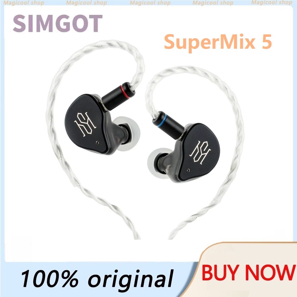 SIMGOT SuperMix 5 Earphone 5-in-1 Immersive Sound Architecture In Ear Headphones Custom Coil-B