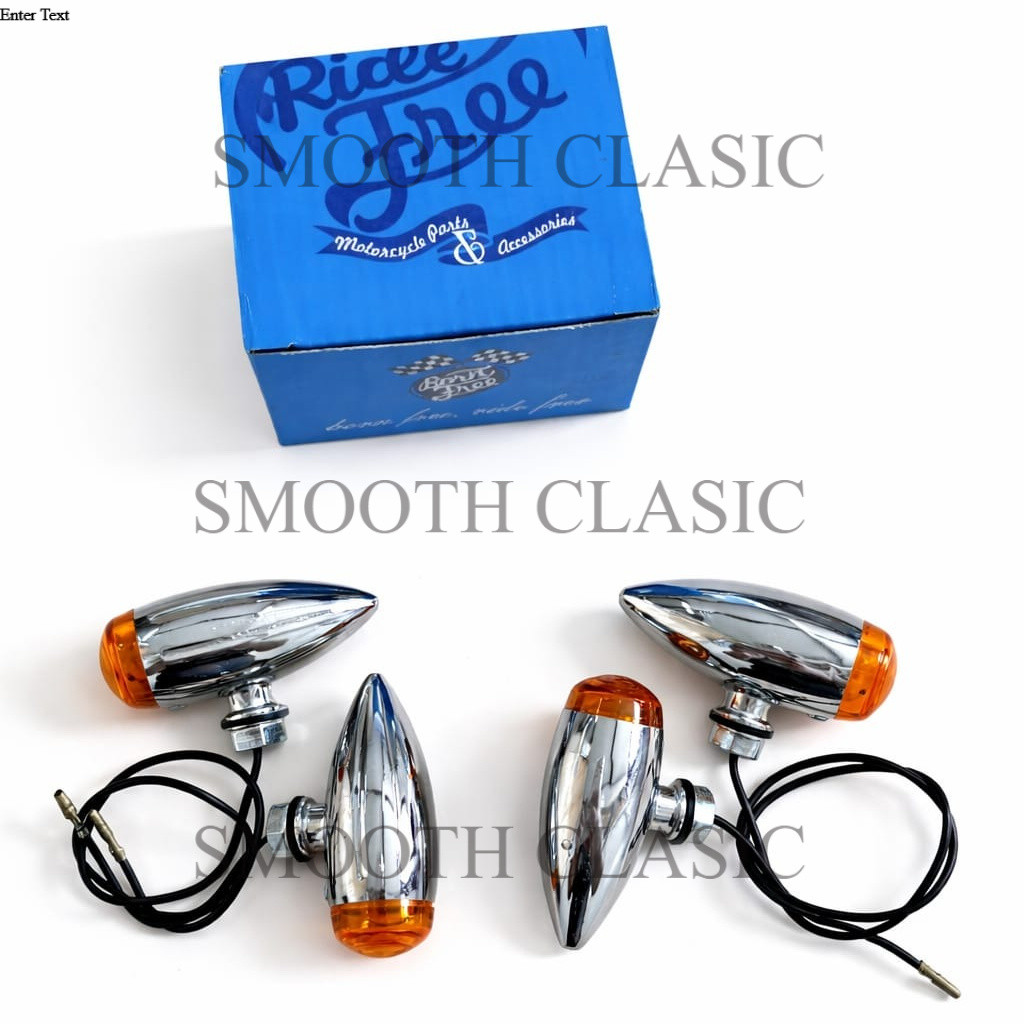 Sen Cabe Polos Chrome Bornfree – Lampu Sein Motor Custom Universal