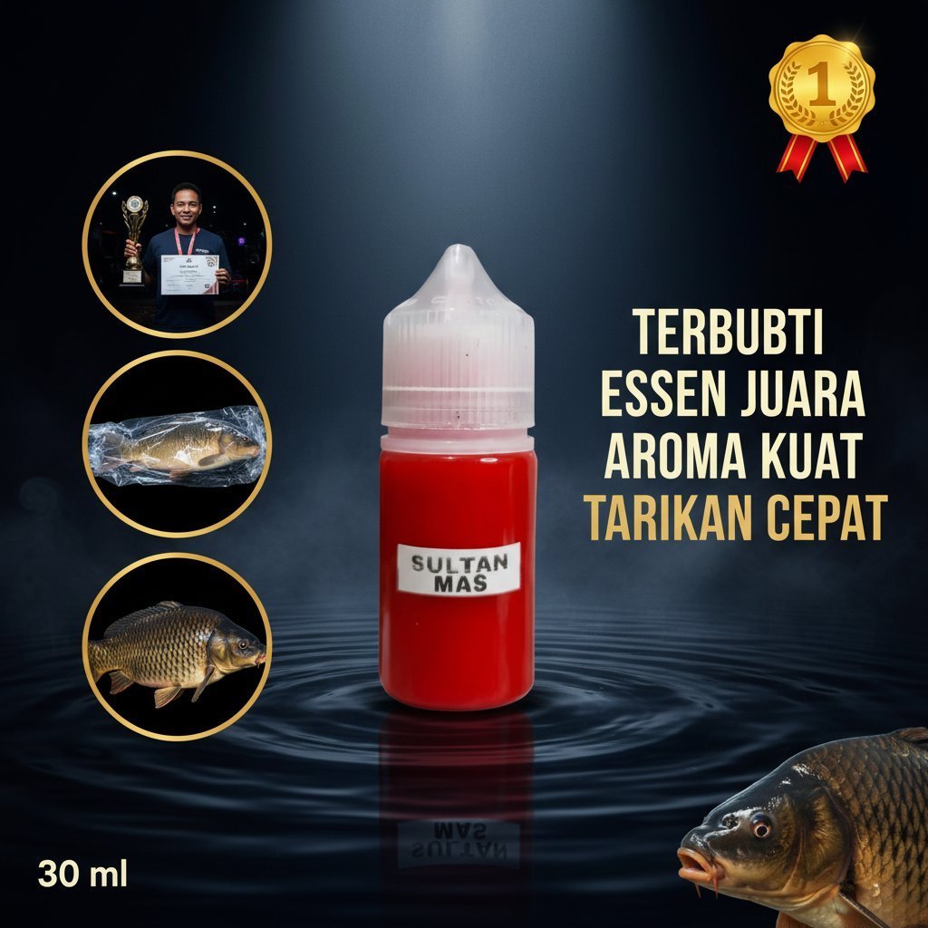 ESSEN SULTAN MAS - Untuk Ikan Mas Babon dan Rame Umpan Lele Bawal Patin Gabus