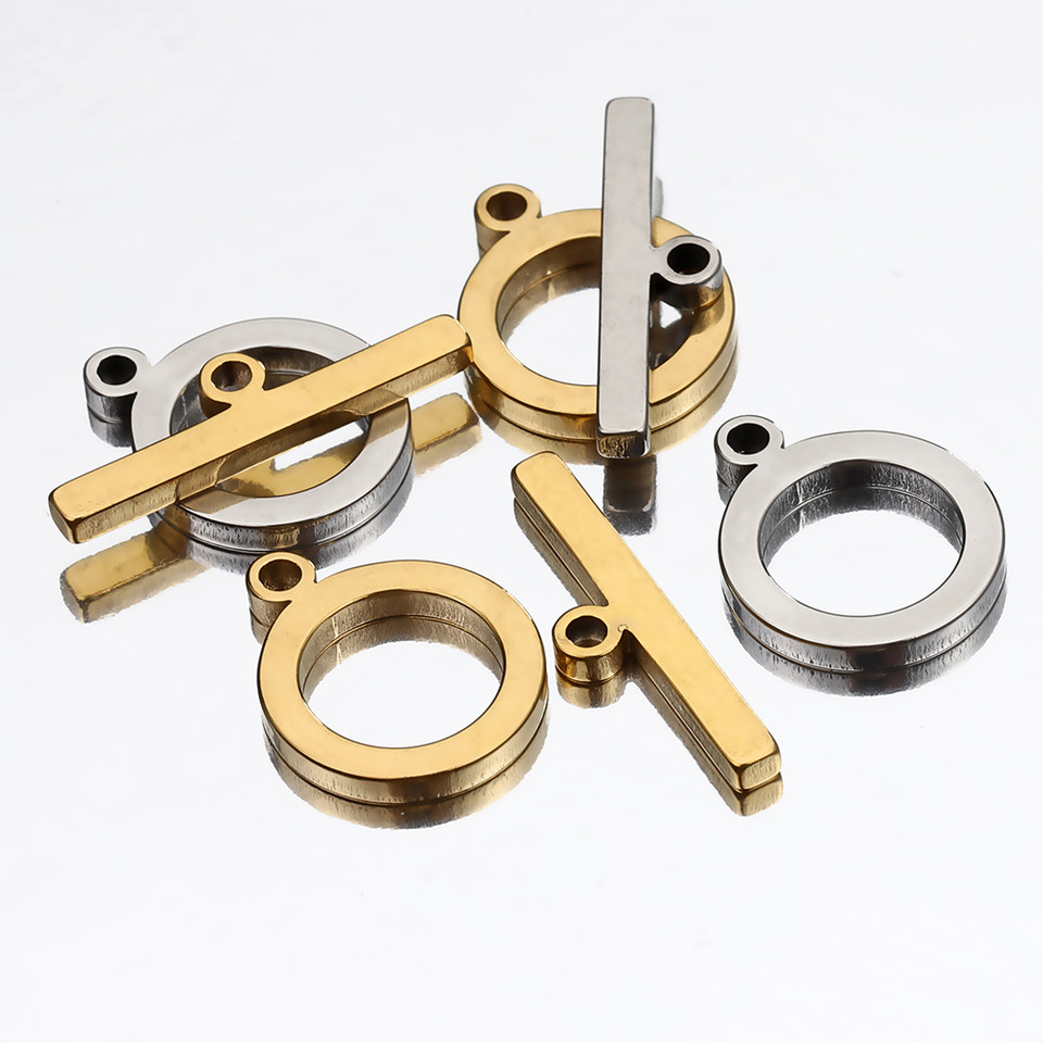 5Sets Stainless Steel Flat OT Toggle Clasps DIY Jewelry Making Necklace Bracelet Supplies