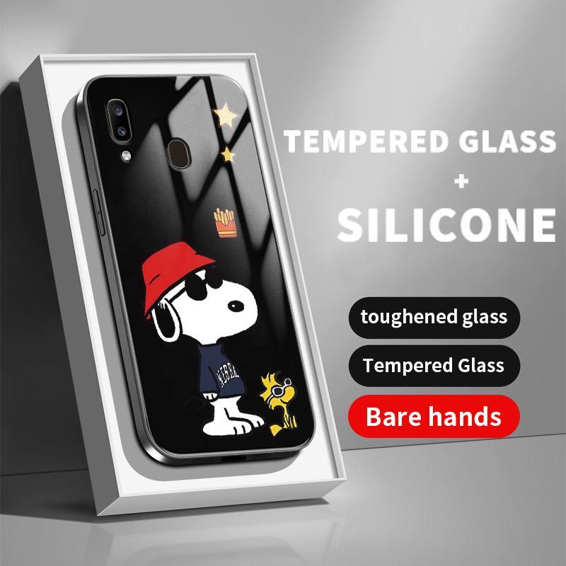 Softcase Glass Case For Samsung A32 4G A20 A20s A21s A22 A22s 5G A23 A24 A25 A30 A30S A31 A33 A34 A3