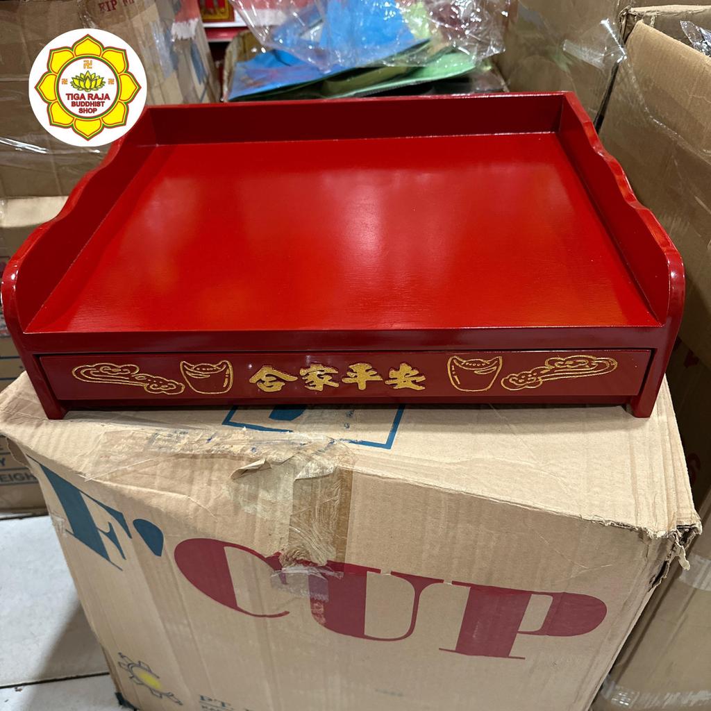 Altar Meja Sembahyang Gantung / Lantai Thikong Tecukong Ukuran Panjang 48 cm Lebar 38 Cm Tinggi 13 C