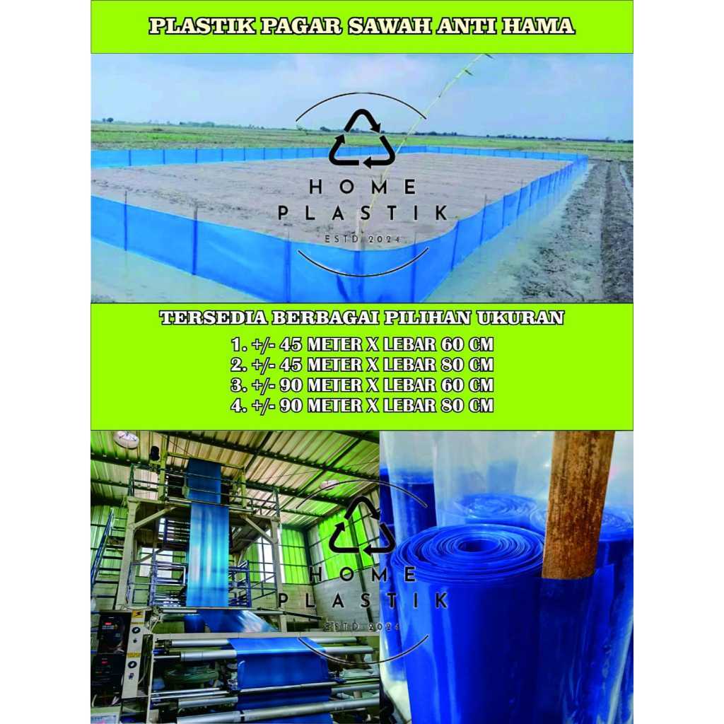 PLASTIK FIBER SAWAH ANTI TIKUS | PLASTIK PINIAN | PLASTIK | TEBAL 200 MICRON