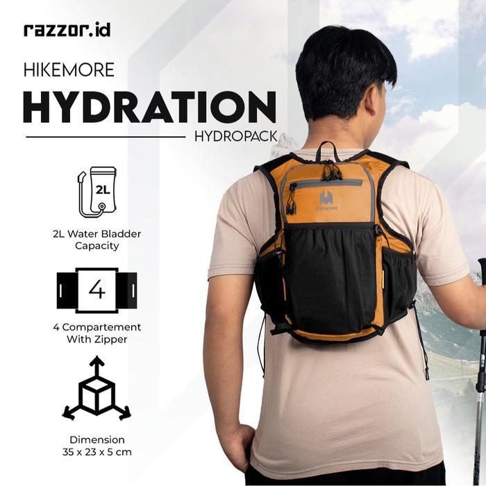 Hikemore Tas Olahraga Hydropack Outdoor Hydration Original - Orange Black