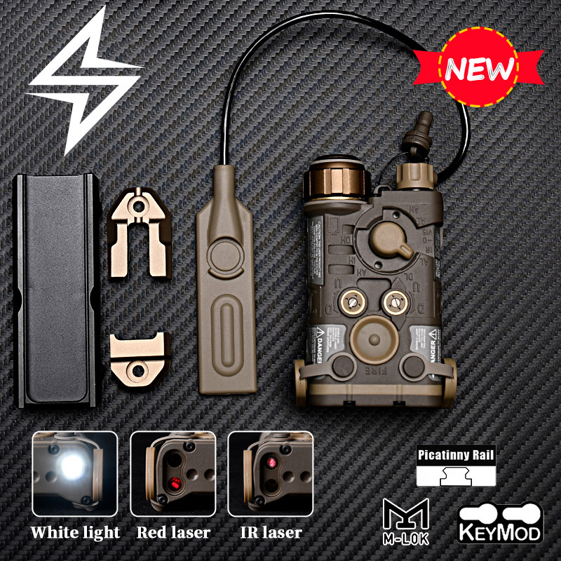 WADSN New Nylon NGAL Infrared Laser L3-NGAL Strobe Light LA23 Plug Swit With Pressure Pad Swit Mount