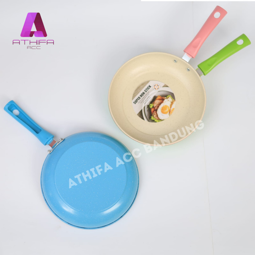 Frypan Teflon Anti Lengket Keramik Ukuran 18-26cm