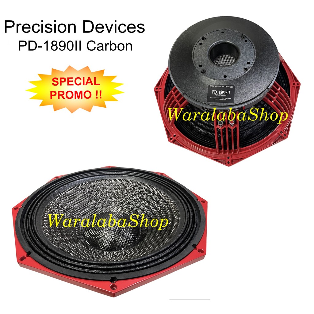 Speaker Component PD1890/II Carbon  Speaker Sub 18 Inch Voice Coil 5 Inch