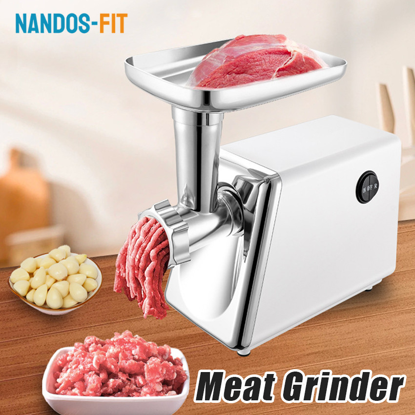 NANDOS-FIT Mesin Giling Daging Listrik 300W Stainless Steel / Meat Grinder Serbaguna 220V / Penggili