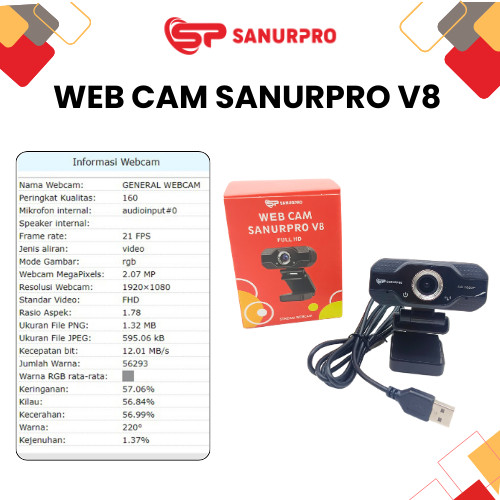 Webcam V8 1080P V8 Webcam 1080P Camera Web V8 Series 1080P