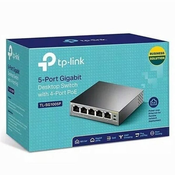 TPLink TL-SG1005P Switch Hub 5 Port Gigabit PoE Switch N9