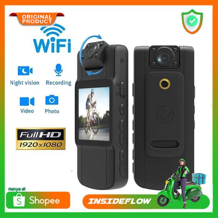 Kamera Mini Body Cam Action Camera Tersembunyi Night Vision HD 1080P