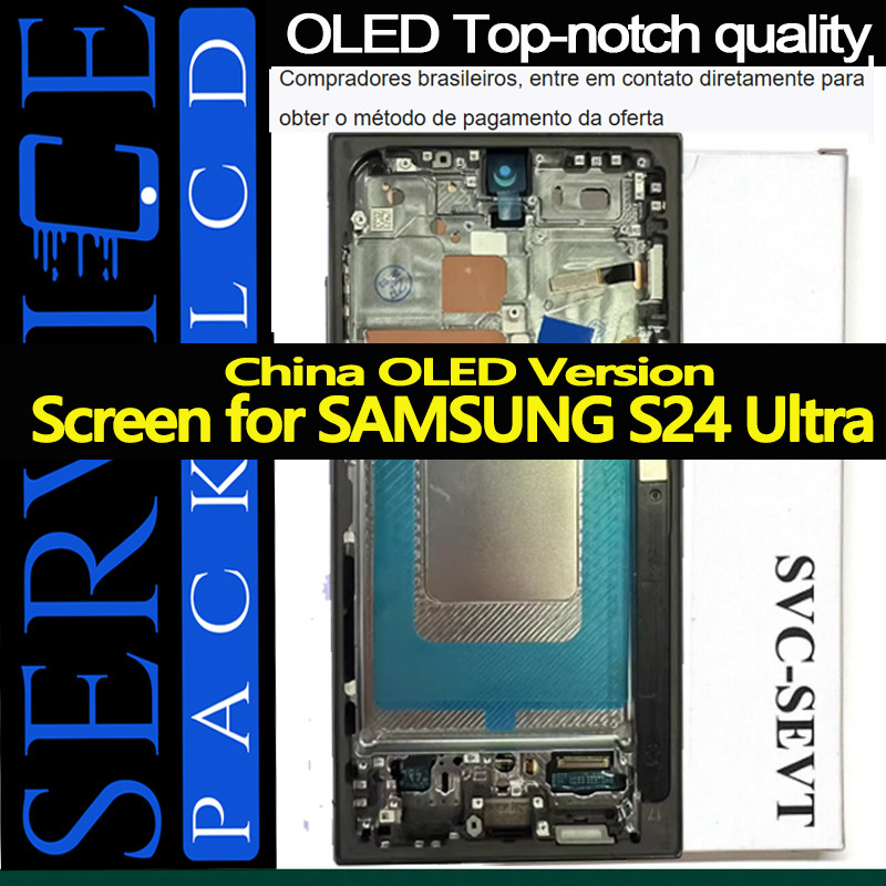 OLED quality for Samsung Galaxy S24 Ultra lcd display screen digitizer Assembly for samsung s24 ultr