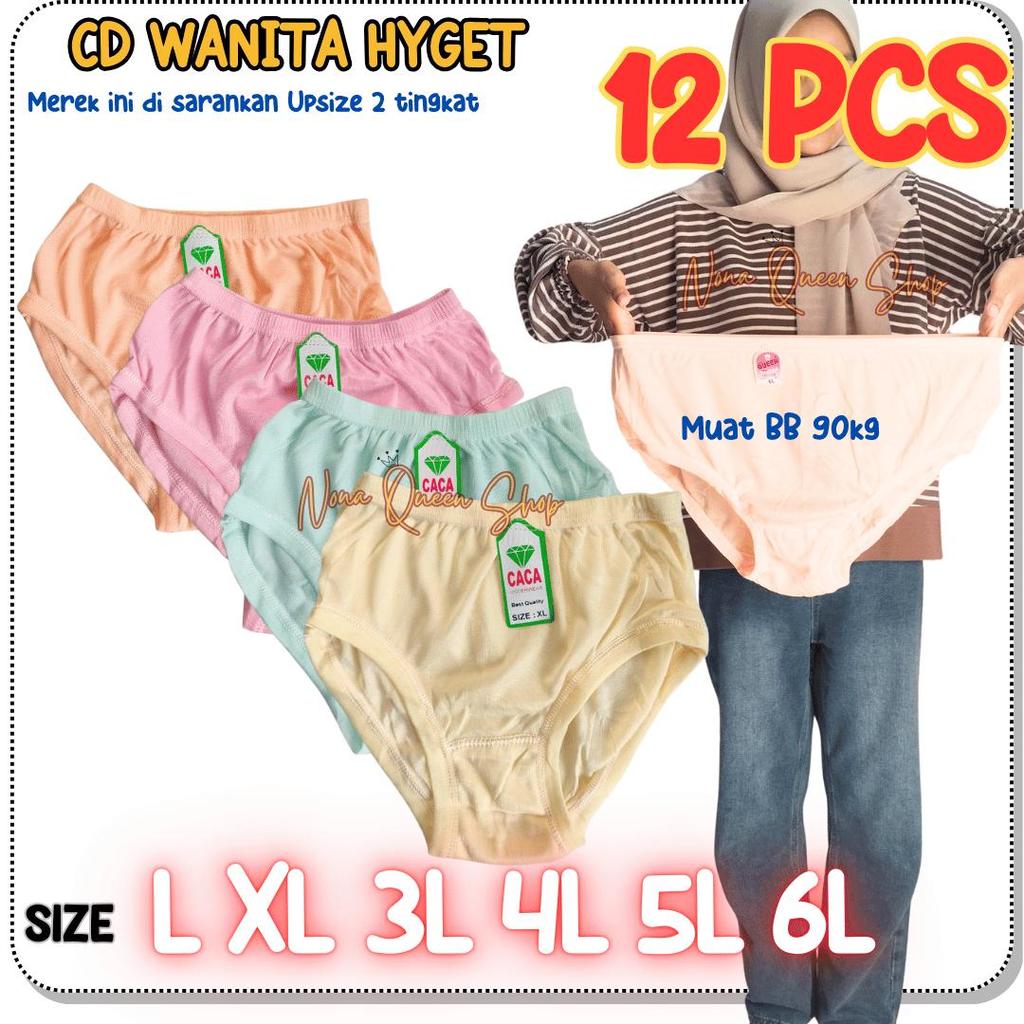 12 PCS CELANA DALAM WANITA HYGET CD WANITA JADUL CD ANAK REMAJA WANITA DEWASA CERAH