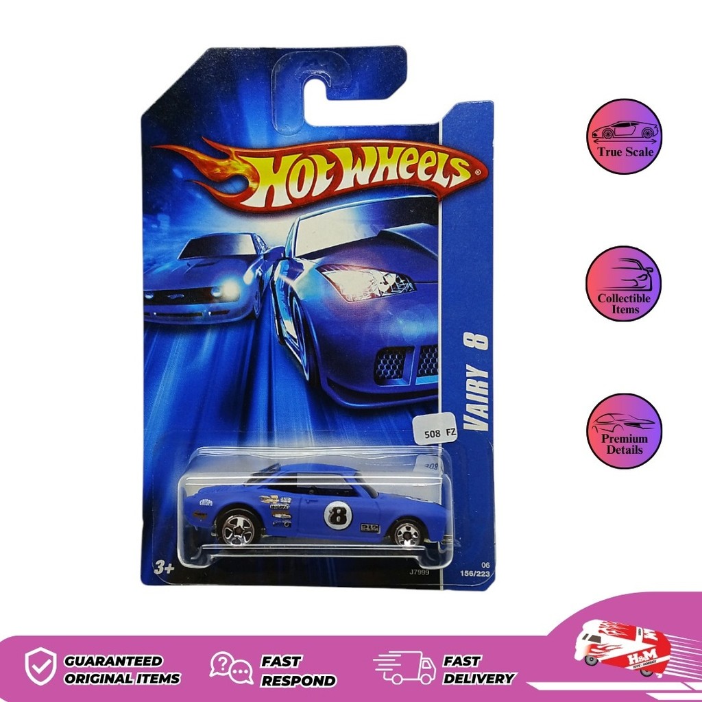 Hot Wheels Vairy 8 Biru - 508FZ - FZ8