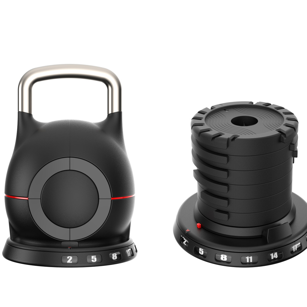 2025 2-20kg Cast Iron/Steel/Nylon/PP Adjustable Competition Kettlebell Set Fitness Kettlebells