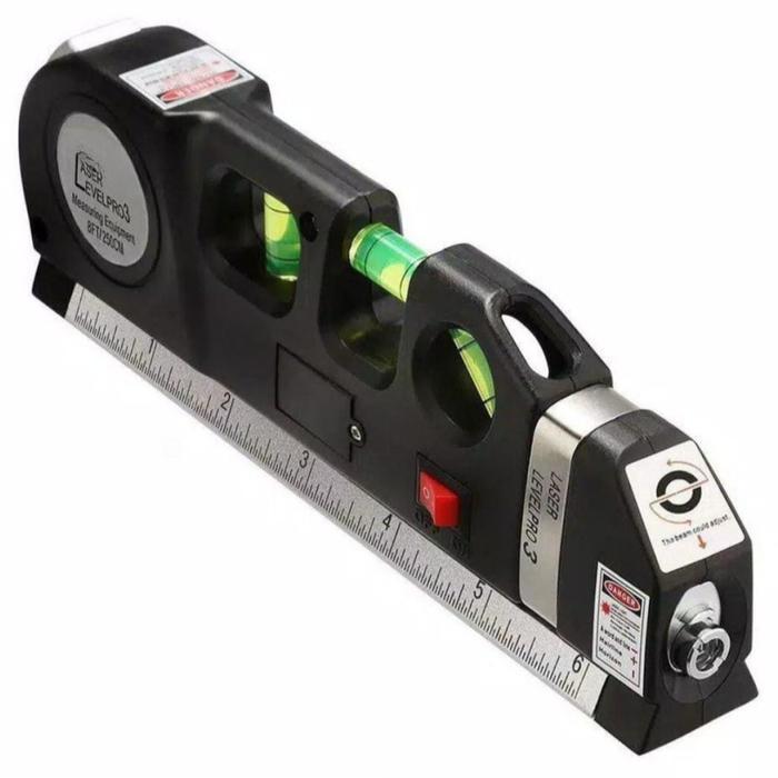 Semangatklub Penggaris Laser Waterpass Meteran Laser 250 Cm Fixit Laser Level Pro 3 - LASER FIXIT TE