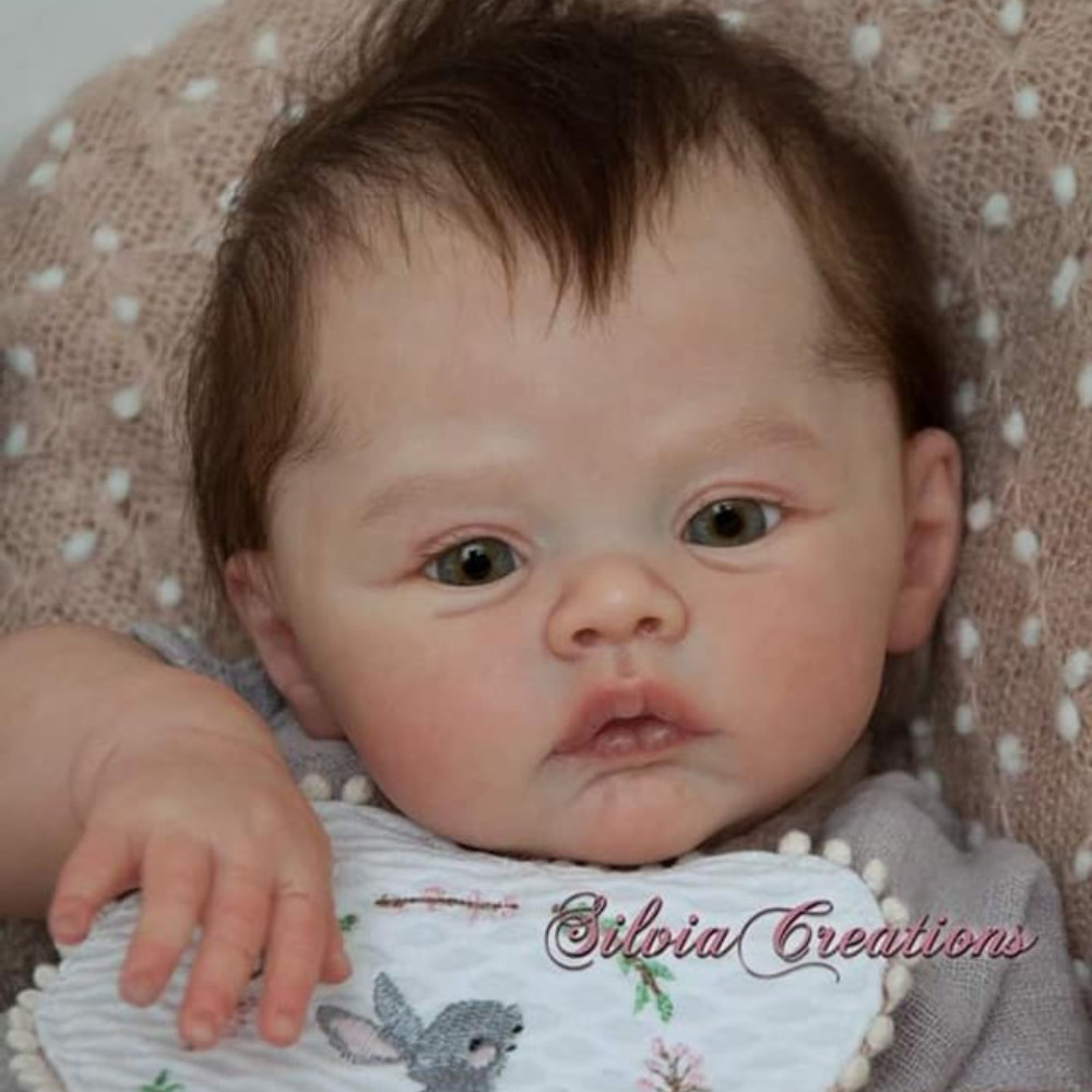 17 inch Reborn Baby Doll Meadow Doll Kit Popular Soft Touch Lifelike Newborn Reborn Baby Doll Mold P