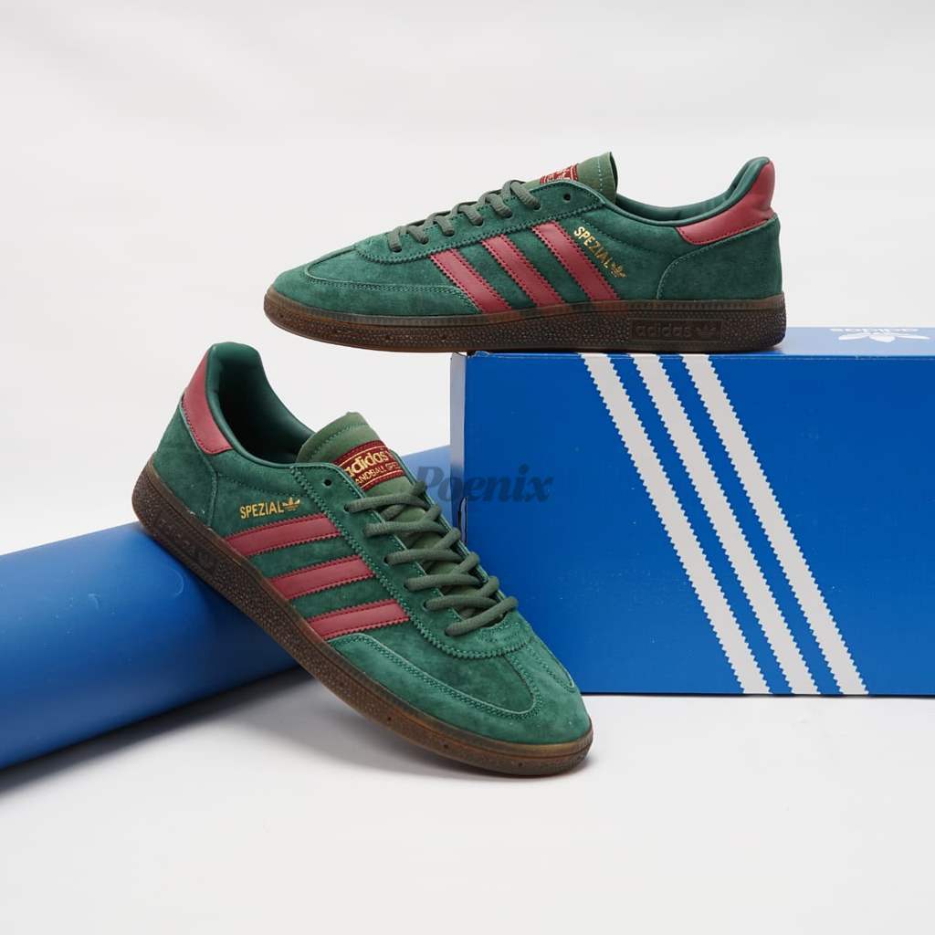 Adidas Spezial Handball Green Red Burgundy