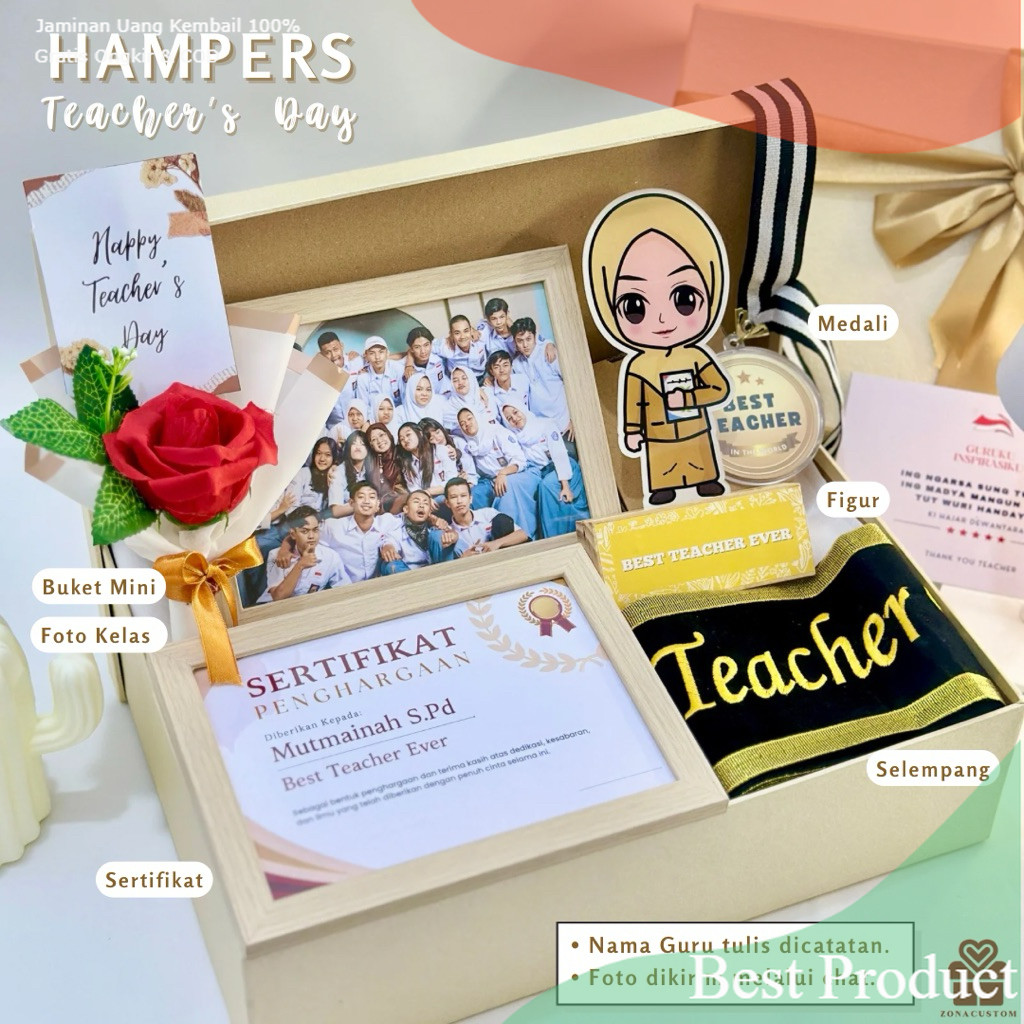 Hampers Hari Guru - Hampers Teachers Day - Hadiah - Kado Hari Guru Nasional - Kado Wali Kelas - Meda