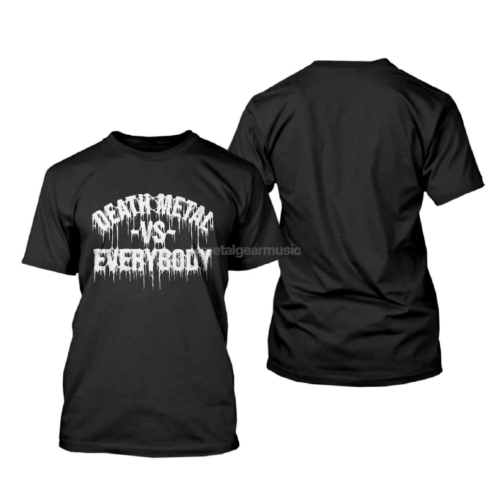 Original Death Metal Vs Everybody - Melted Tshirt Kaos Pria