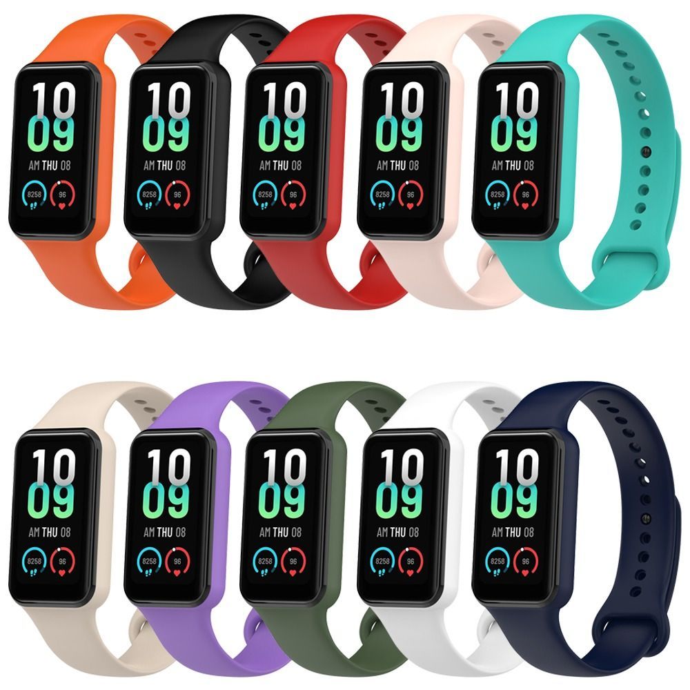 For Amazfit Band 7 Bracelet Replacement Watchband For Amazfit Band 7 Soft Silicone Sport Band Wrist 