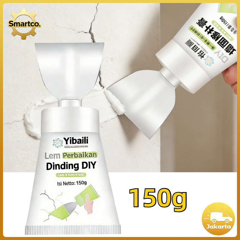 150g Dempul Tembok Dinding Lem Semen Penambal Tembok Instan Serbaguna Pasta Dempul Dinding