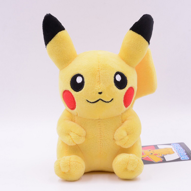 20CM Pikau Plush Doll Pokemon Plush Toy Cute Cartoon Animal Pelue Gift for Kids
