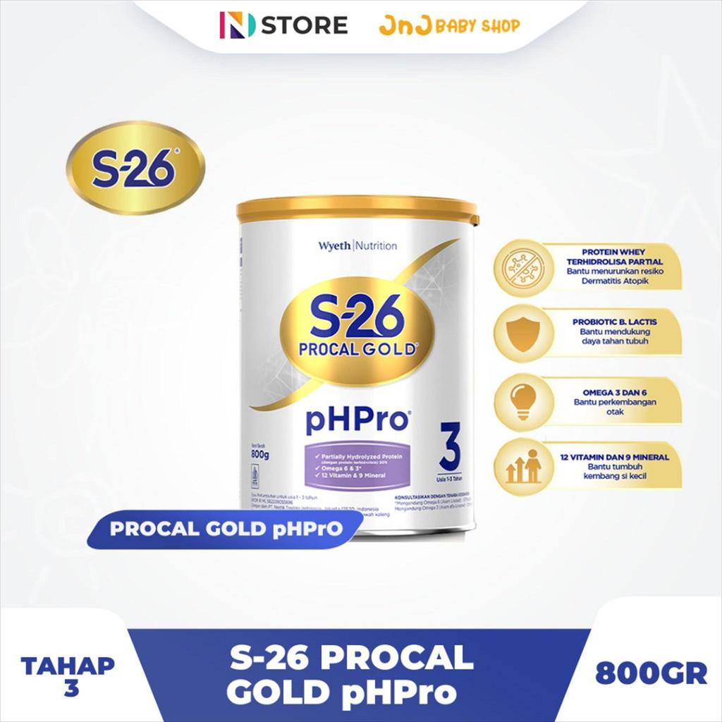 S-26 Promil Gold pHPro Tahap 1/ Promil Gold pHPro Tahap 2/Procal Gold pHPro Tahap 3 Kemasan 800gr Su
