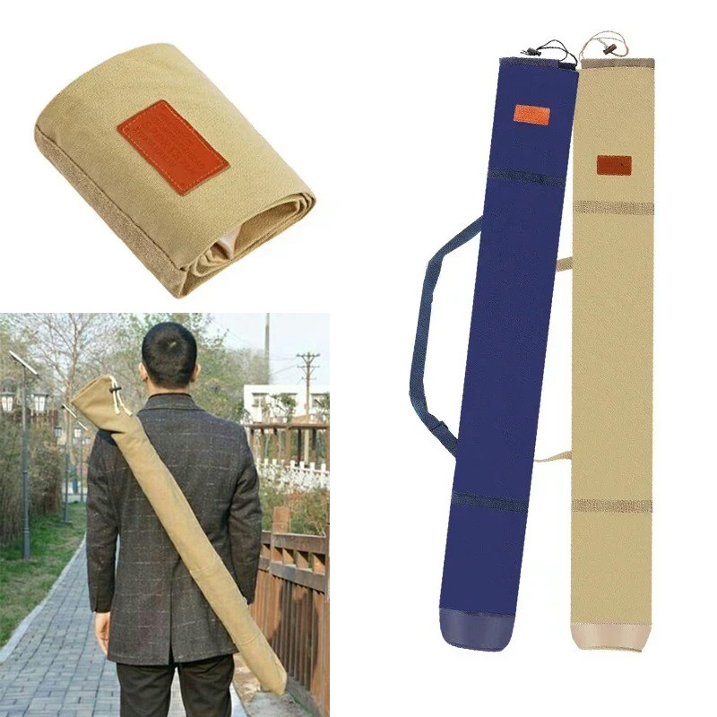 120cm 130cm 150cm Canvas Fishing Bag Waterproof Fishing Rod Umbrella Tackle Gear Storage Case Portab