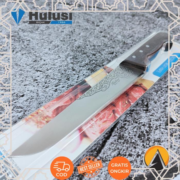 Butcher knife pisau sembelih Hulusi 20 cm original turkey 10121.20 - 18 cm -eclips
