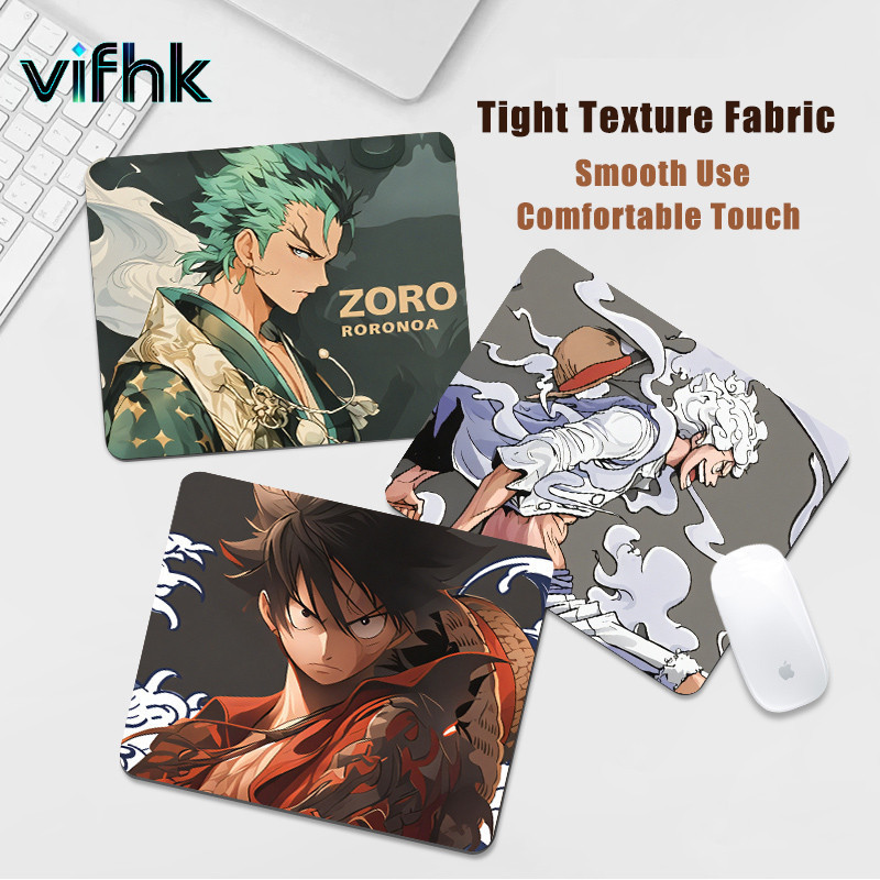 Karpet Mouse One Piece  roronoa zoro  Bawa-Bawa Cetak HD 26×20,8cm 3mm - Anti-Slip Pelindung Pergela
