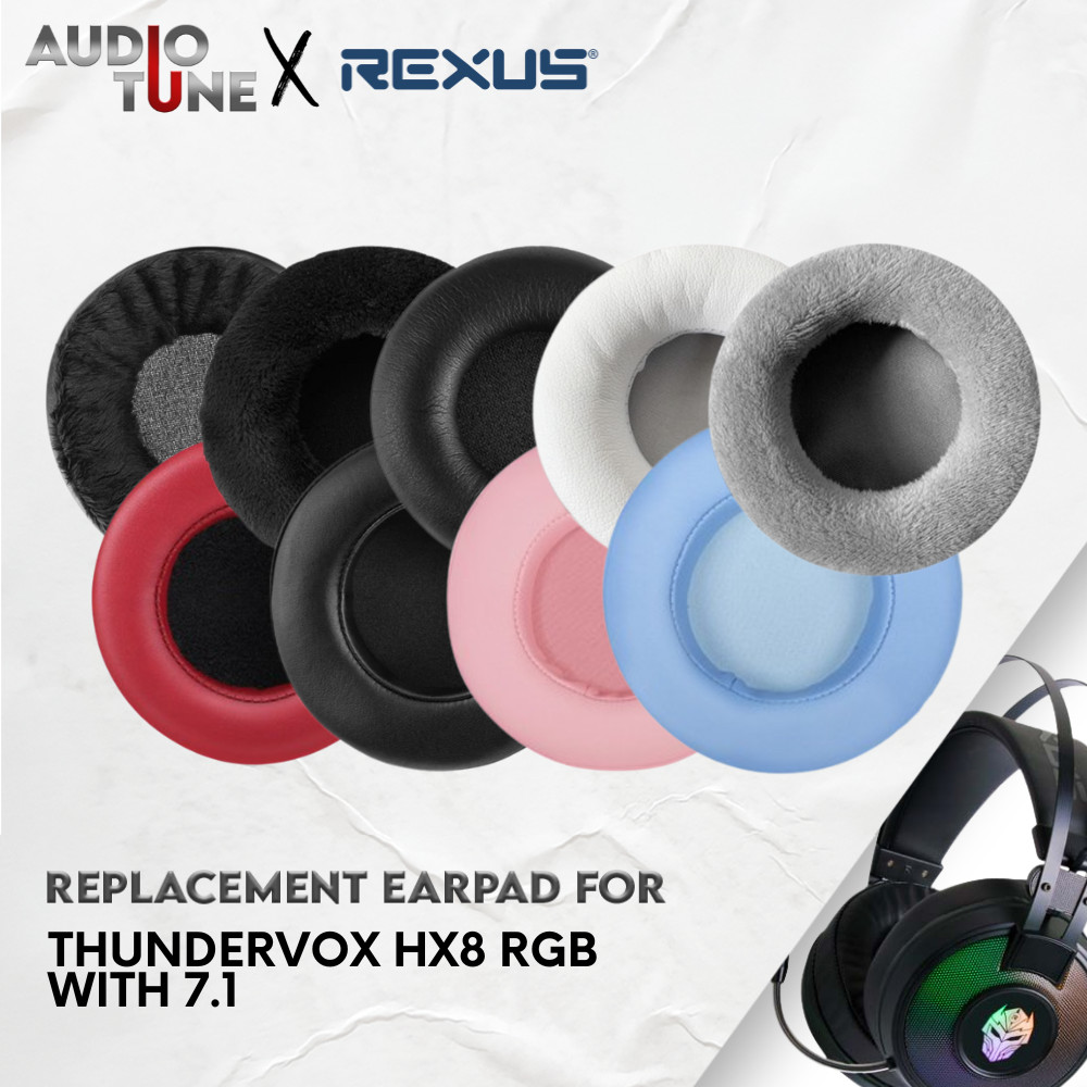 Earpad Earcup Earcushion Rexus Thundervox HX8 RGB with 7.1 Busa Bantalan Foam Pads