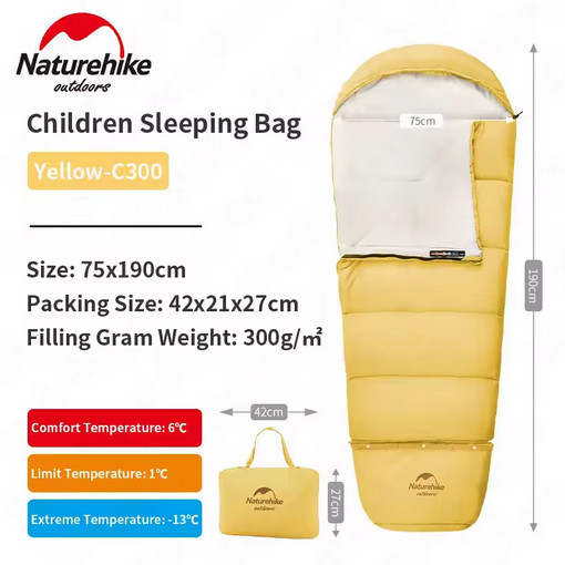 Sleeping Bag Anak NatureHIKE NH21MSD01 - Selimut Tidur Anak
