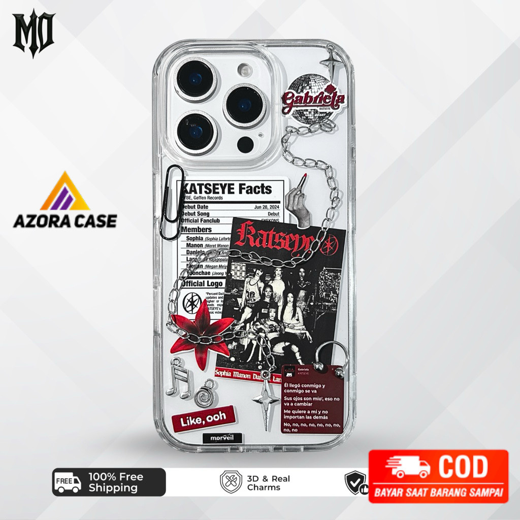 [AZ] Luxe - KATSEYE KPOP CASE HP IPHONE ANDROID casing hp resin unik aesthetic keren gothic y2k - M6