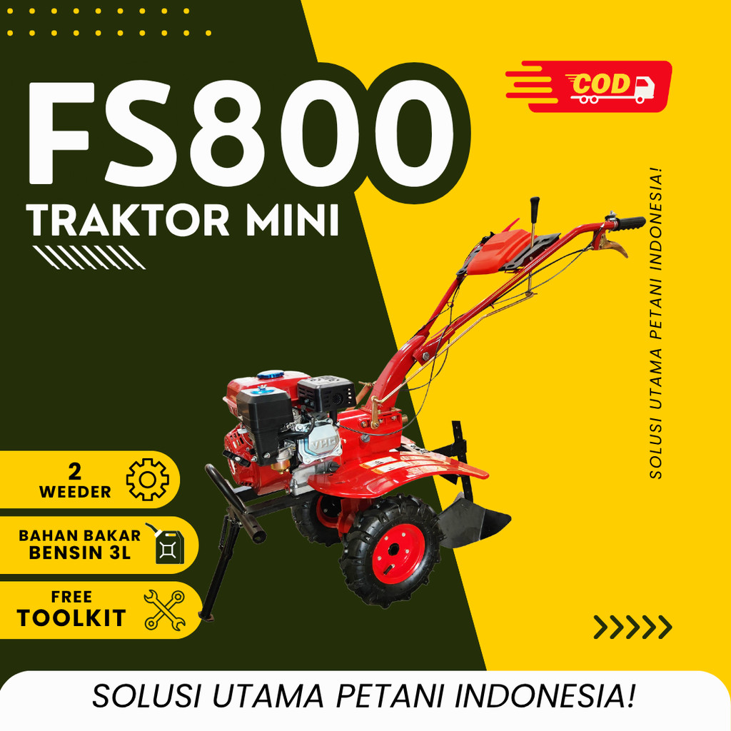 Mesin Traktor Mini Cultivator FS-800 / Mesin Bajak Sawah / Mini Cultivator