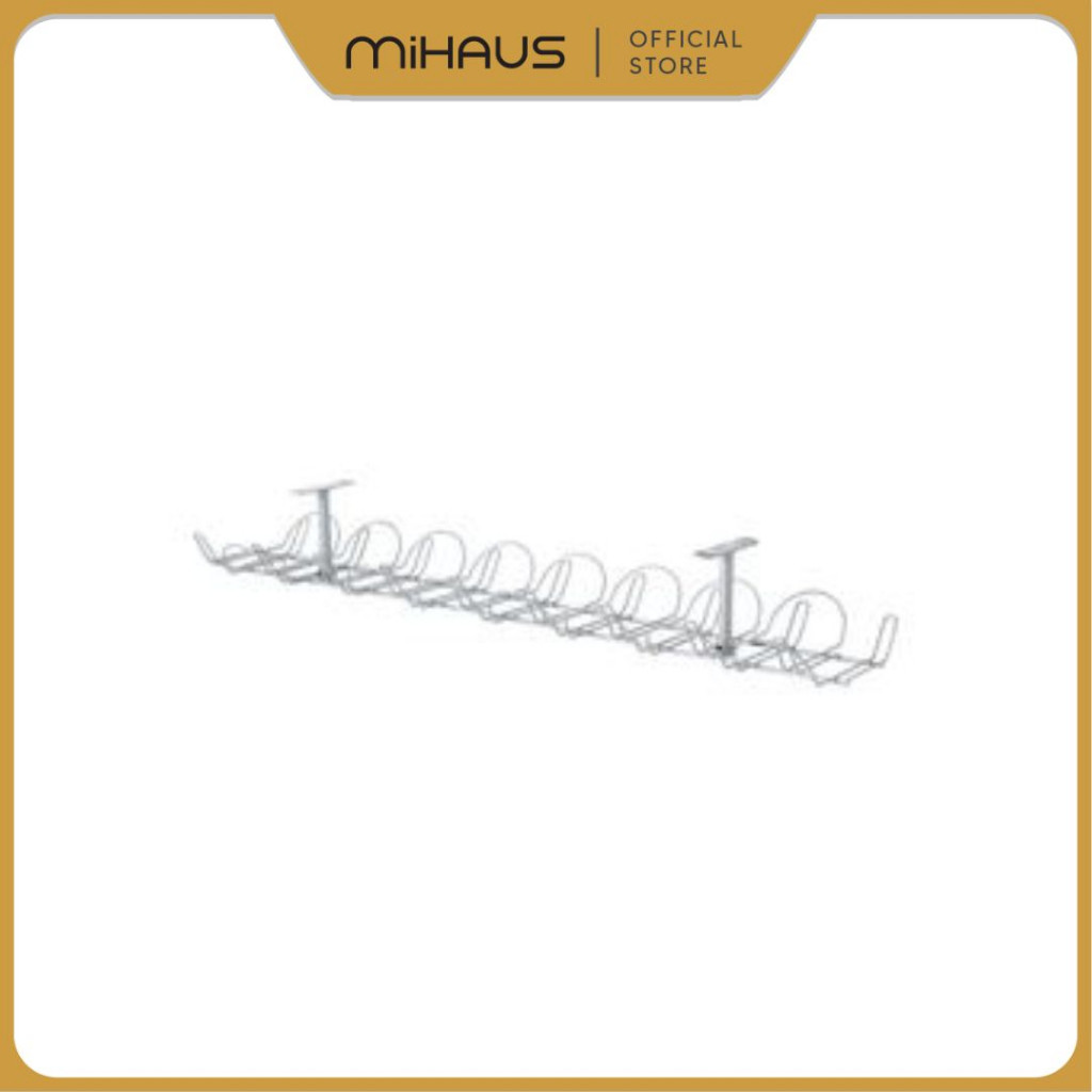 TERLARIS IKEA MIHAUS SIGNUM kabel horizontal / Perapih kabel, warna perak IKEA SI261