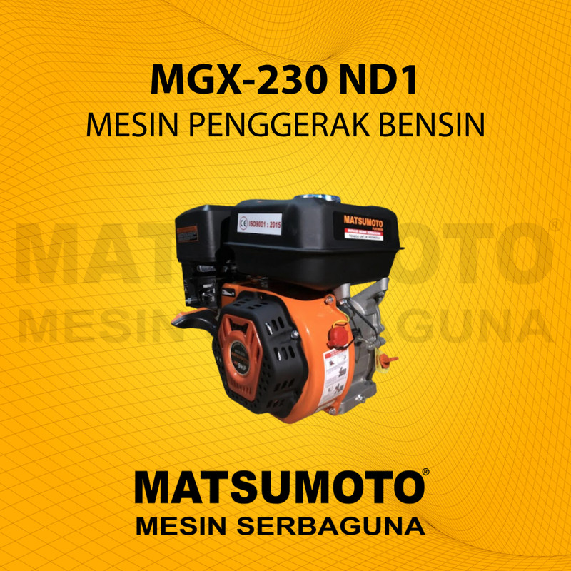 MATSUMOTO MESIN PENGGERAK BENSIN MGX-230 DAYA POWER 8 HP (GARANSI RESMI)