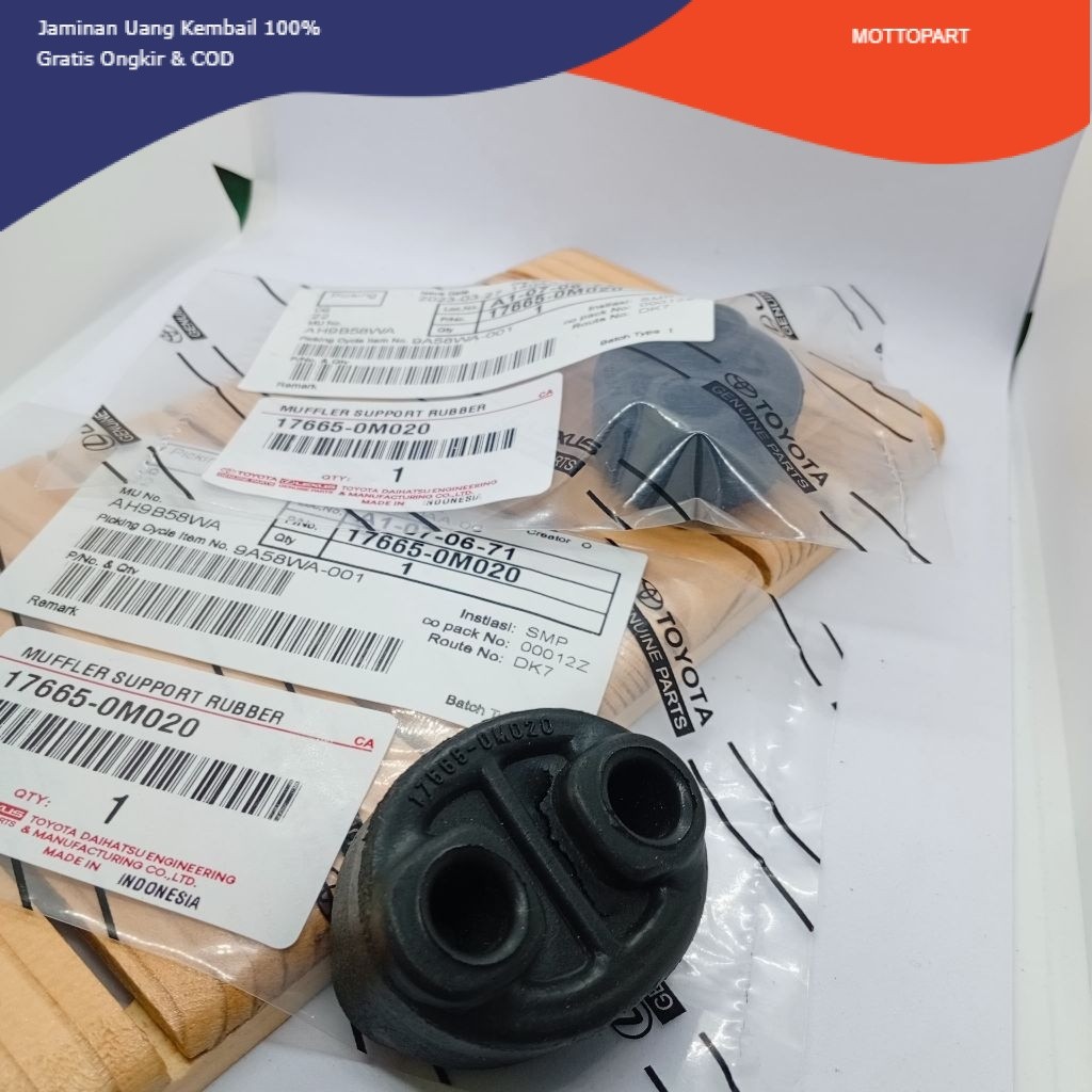 [ QUALITY ] PROMO - Karet Gantungan Knalpot Mobil Toyota  17565-0M020 Toyota Avanza Xenia Rush Terio