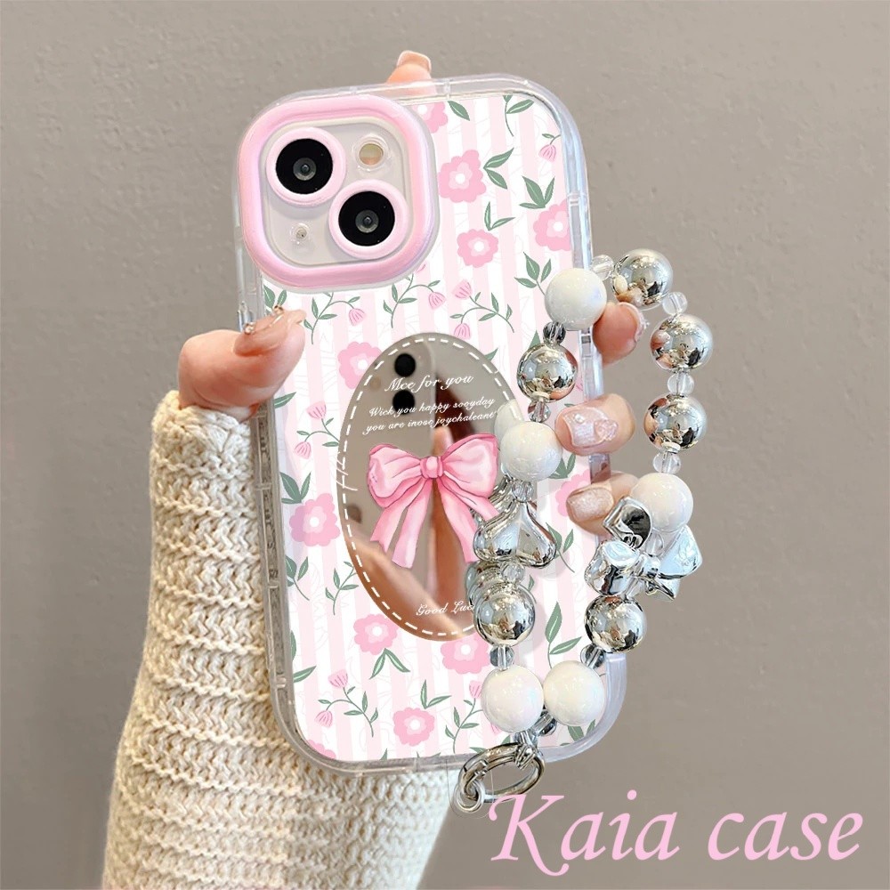 case VIVO Pita bunga dengan rantai Casing ponsel cocok untuk VIVO Y93NONE Y50 Y20 Y21 Y15S Y17S Y17 
