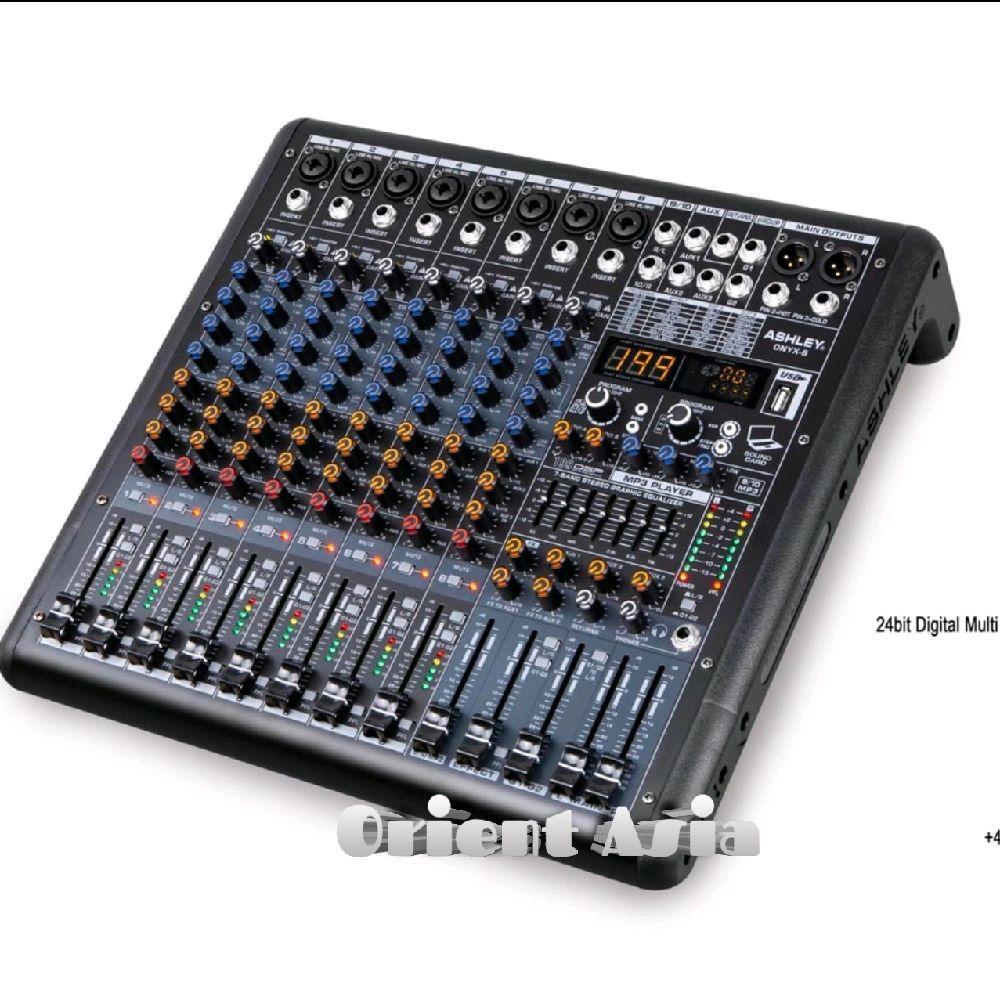 MIXER ASHLEY 8 CHANNEL ONYX-8 ORIGINAL. METAL  Equalizer / Mixer Ashley 8 Channel Metal Equalizer