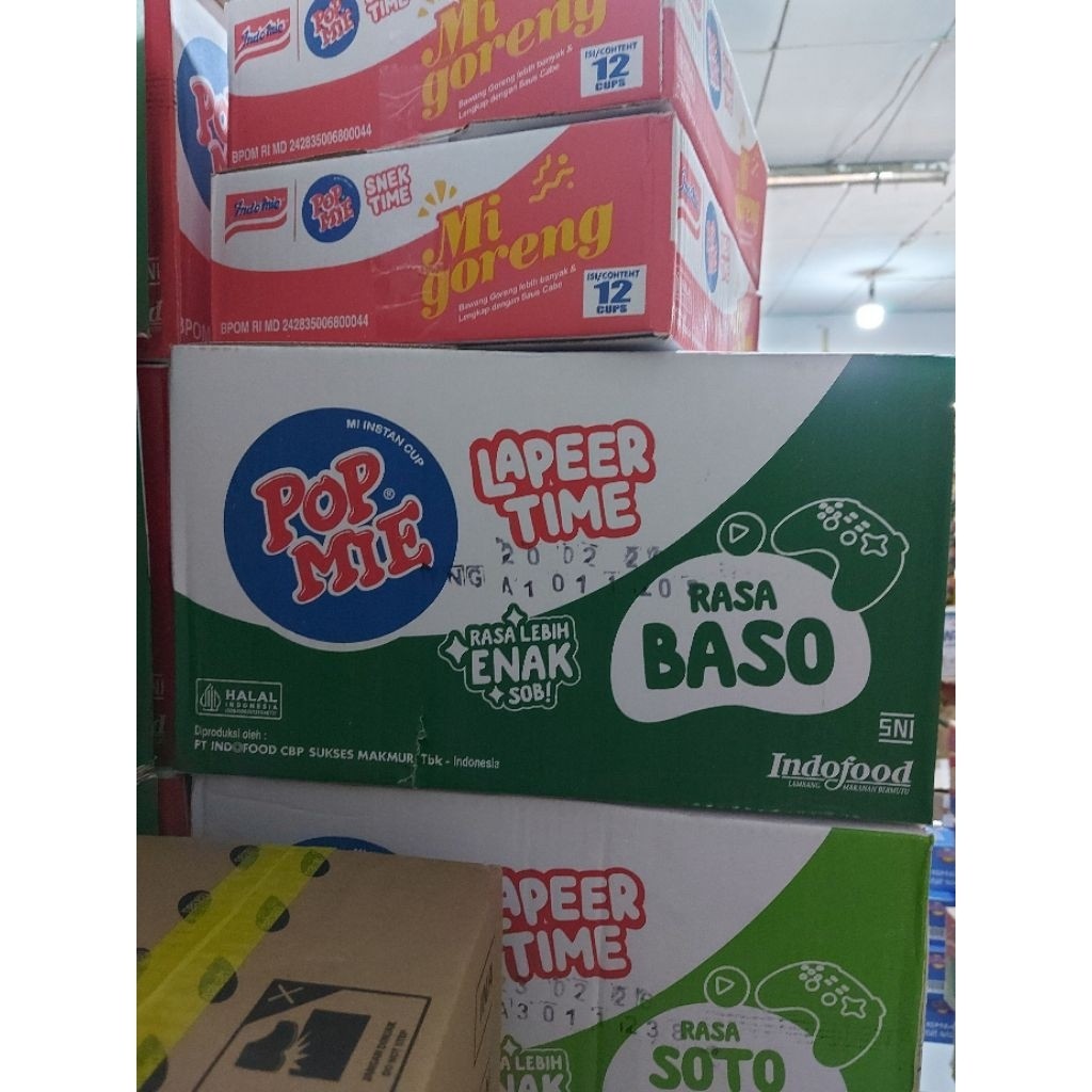 POP MIE 1 DUS ISI 24 PCS | BASO | AYAM | SOTO | KARI