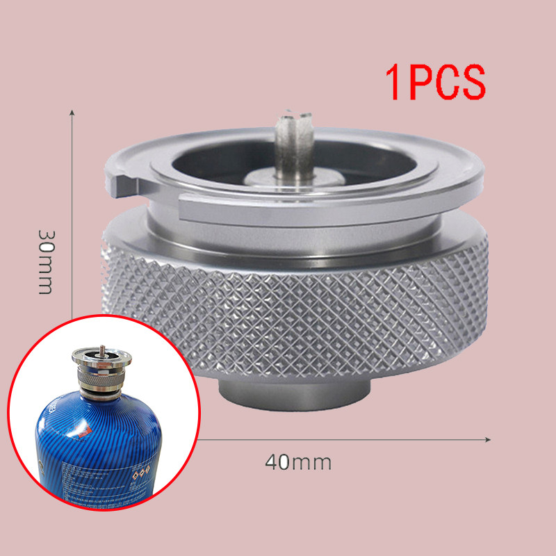 1Pc Flat Cylinder to Cartridge Gas Adapter, Butane Camping Cylinder Torch Connector for Outdoor Use