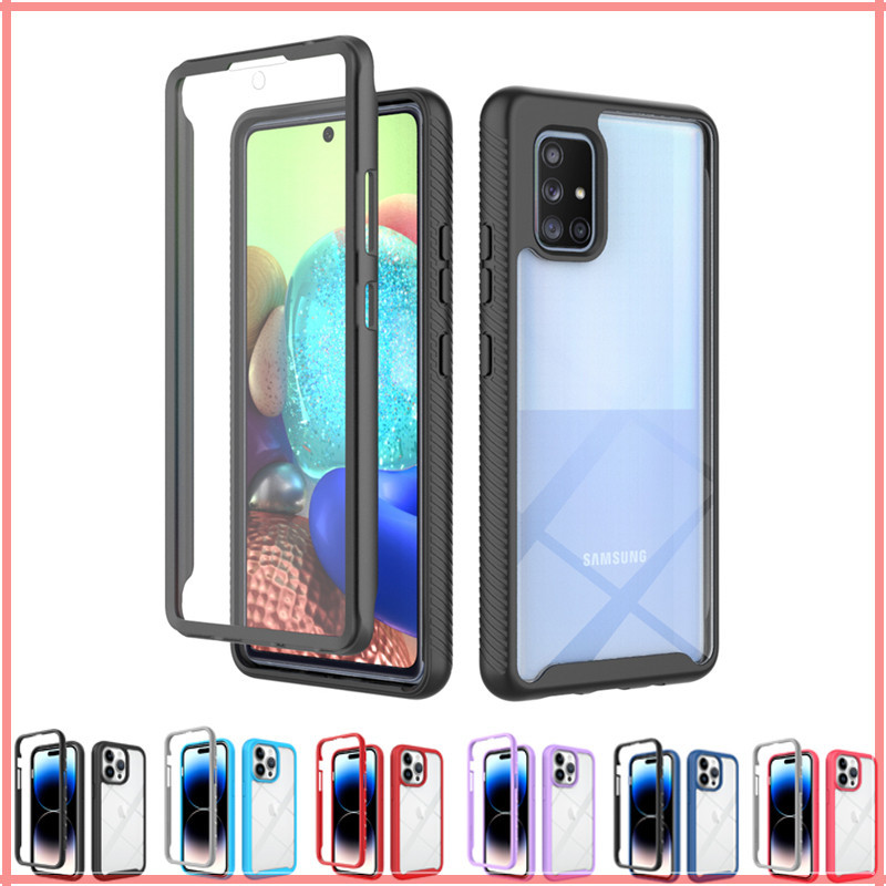 360 Full Body Slim Armor Case Untuk Samsung a71 a51 5g TPU anti drop hard phone case pelindung Galax