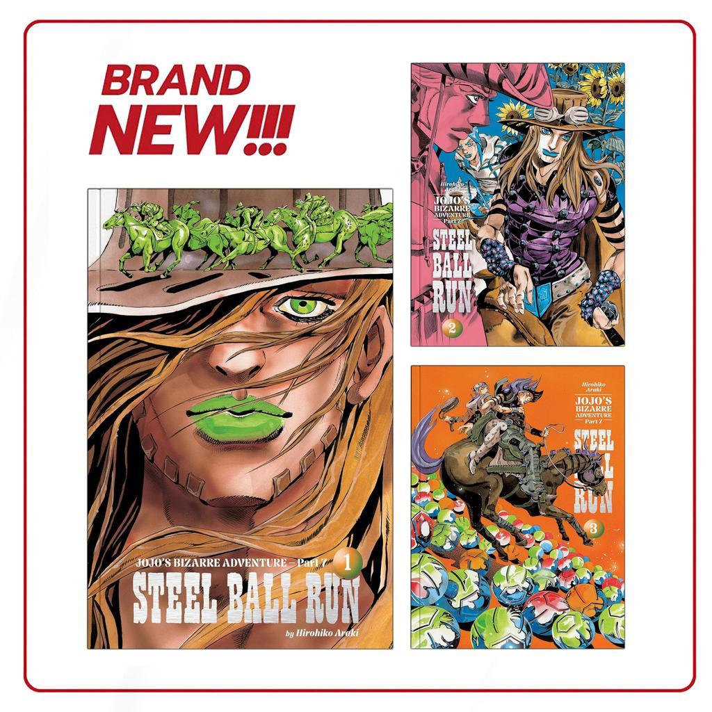 JoJo’s Bizarre Adventure: Part 7--Steel Ball Run, Vol. 1-6 ( Komik Manga ) by Hirohiko Araki (Englis