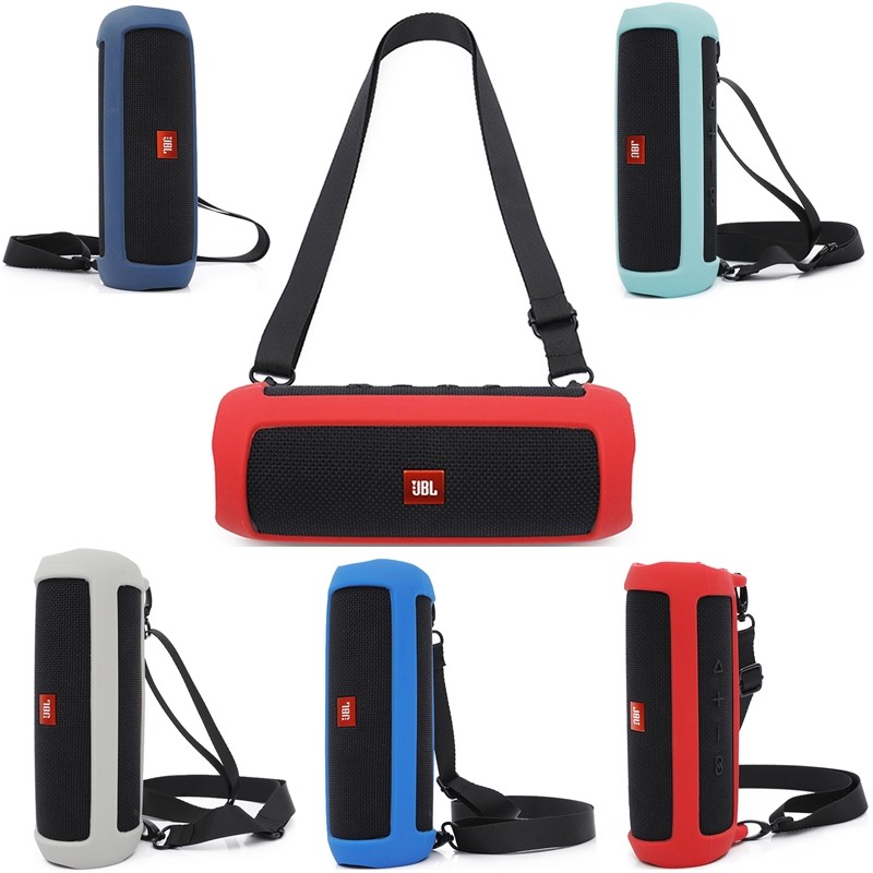 Newest Soft Silicone Speaker Cases for JBL Flip 5 Bluetooth Speaker Outdoor Travel Protective Sleeve