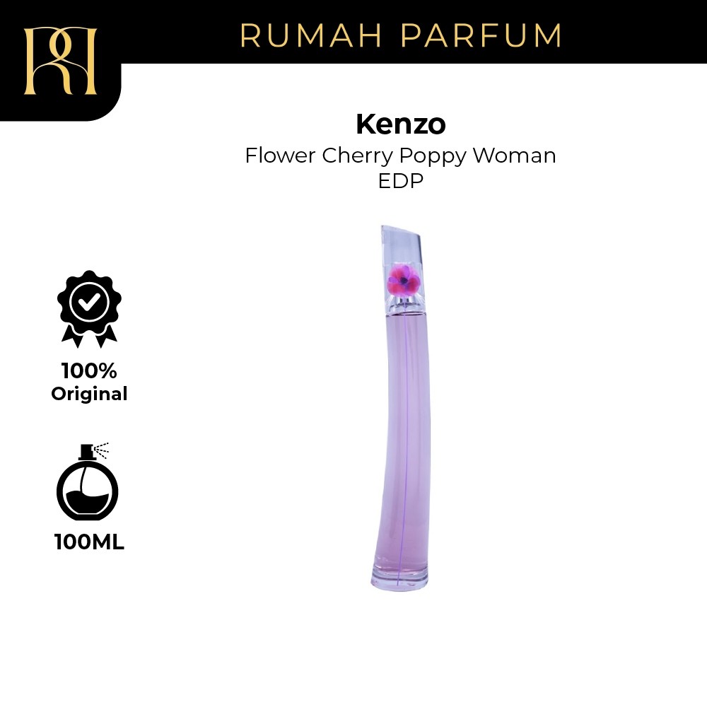 Parfum Wanita Kenzo Flower Cherry Poppy Woman EDP 100 ML Perfume Cewek Tahan Lama dan Wangi