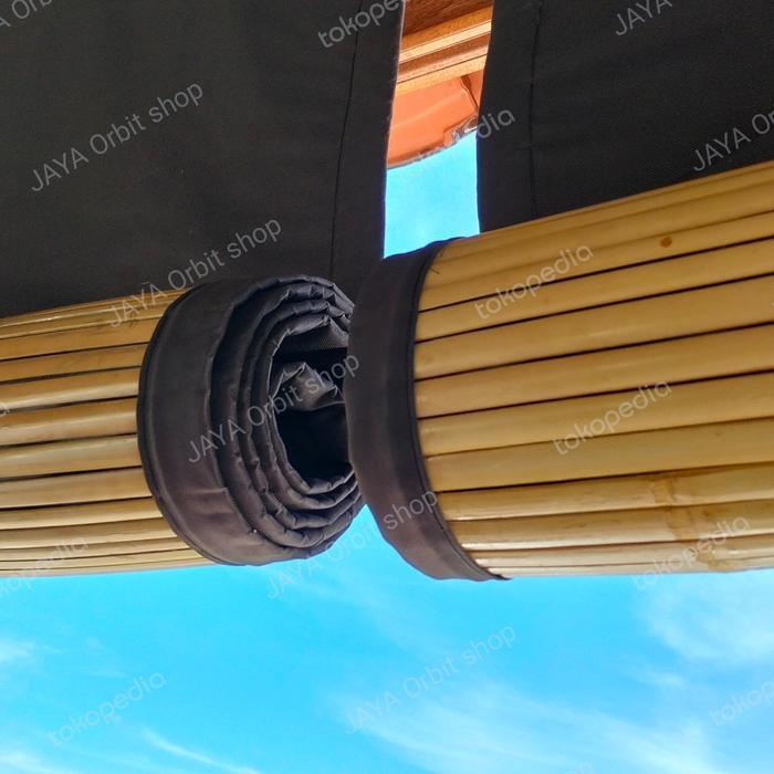 tirai bambu waterproof L 150cm x T 200cm / krey bambu waterproof / tirai bambu lapis kain / tirai ba