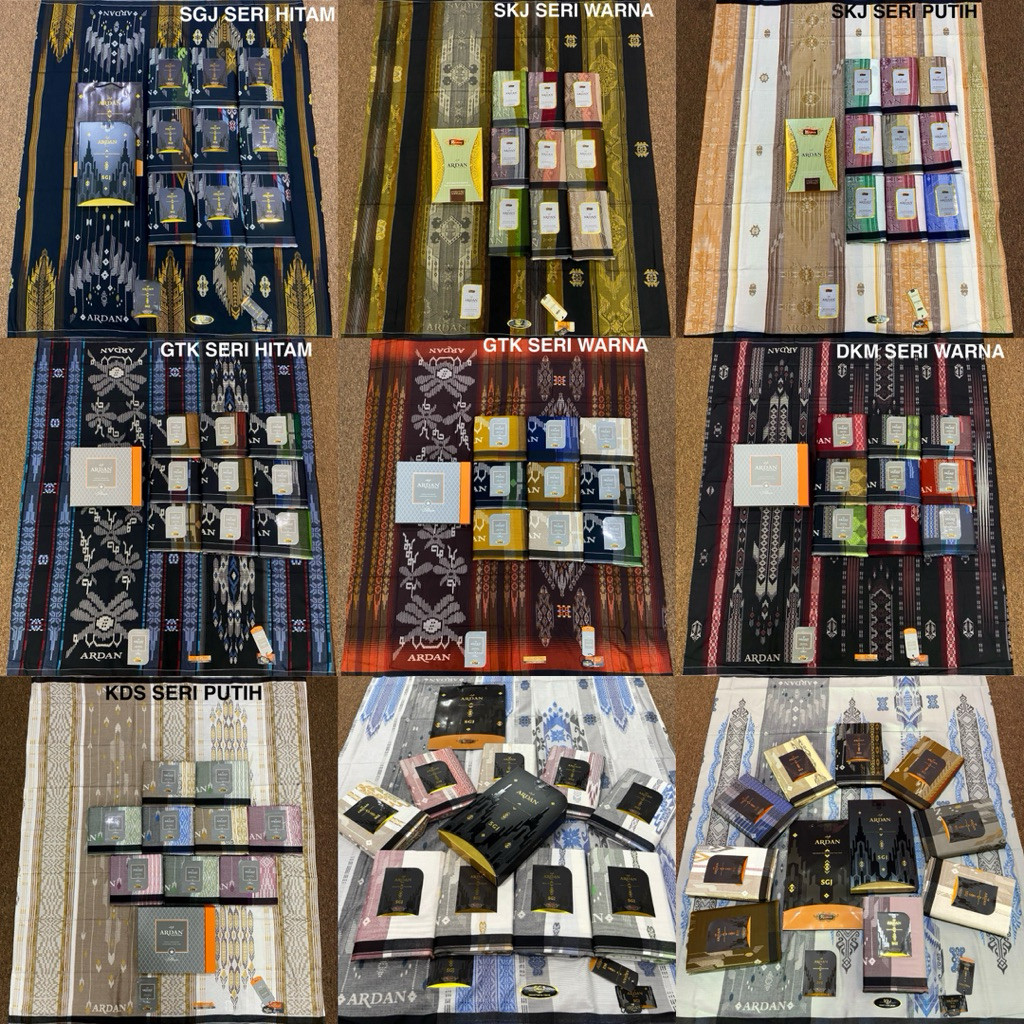 grosir 10 pcs sarung ardan star KDS JKM GTK DKM SKJ gold silver dobby songket