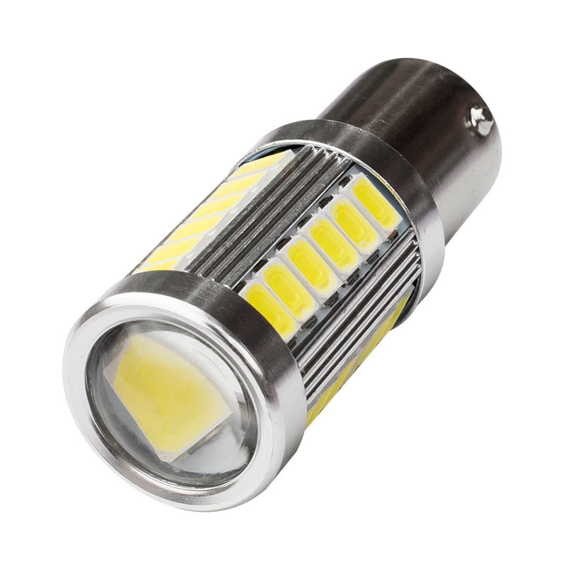 1Pcs 1156 P21W BA15S 33 SMD 5630 5730 LED Car Backup Reserve Light Motor Brake Bulb Daytime Running 