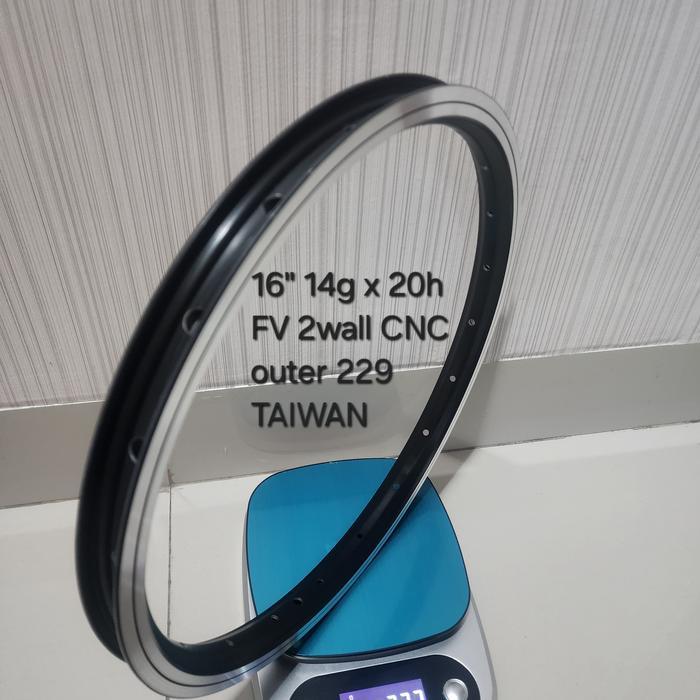 Velg Rim Taiwan Doublewall 16 inch 20 inch - 16 inch 20h CNC